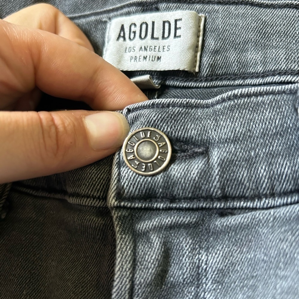 AGOLDE Sophie Crop Mid-Rise Slim Jeans Gray
Size 29 - Picture 10 of 10